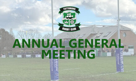 Tottonians RFC AGM – Wednesday 25th June