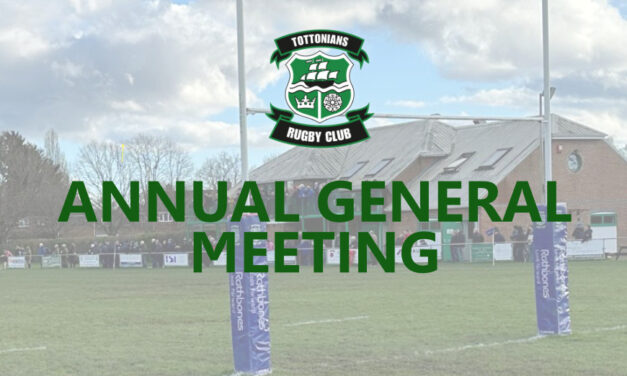 Tottonians RFC AGM – Wednesday 25th June
