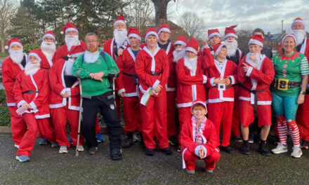 U14s join in on Totton’s famous Santa Run